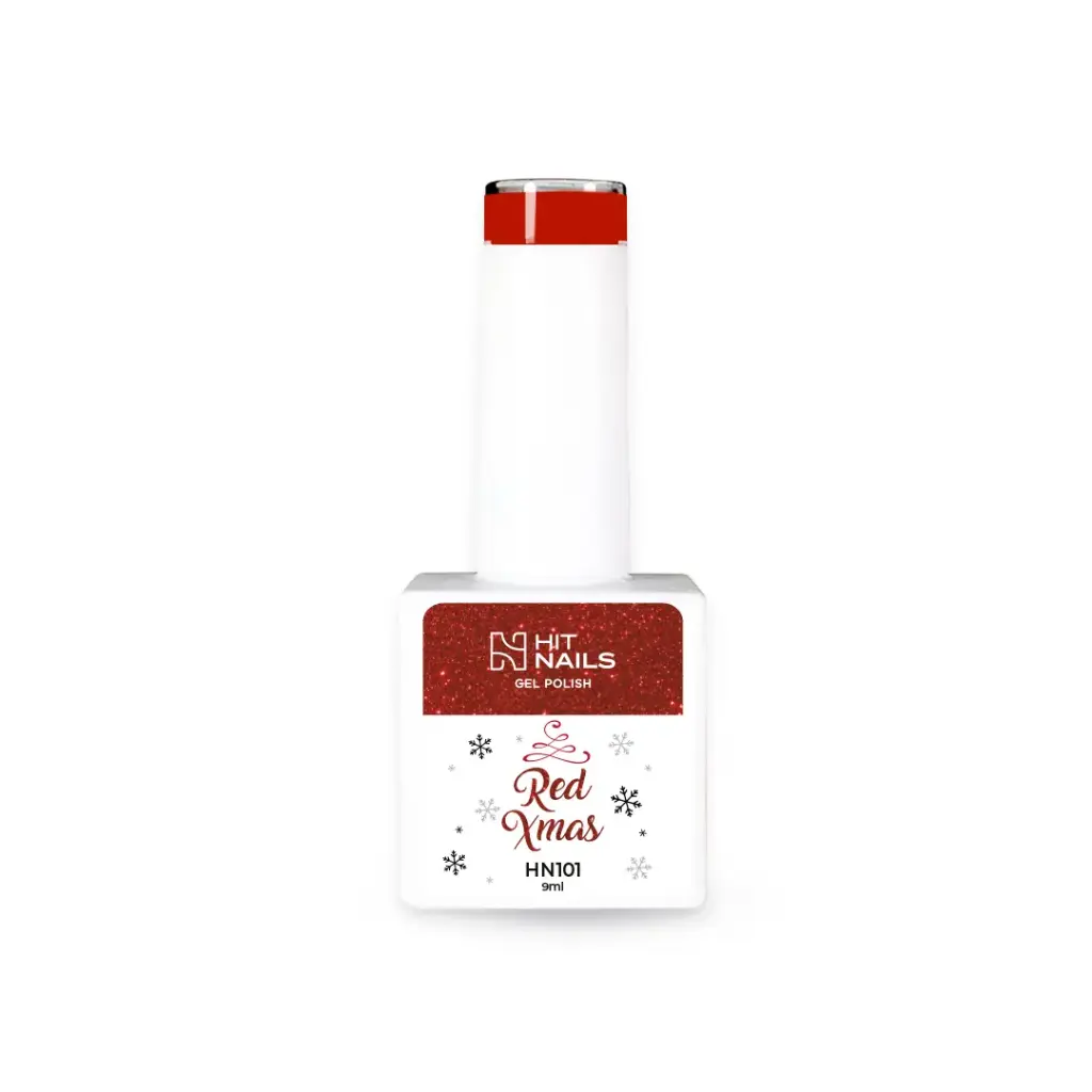 Gel Polish Red Xmas 9ml - HN101