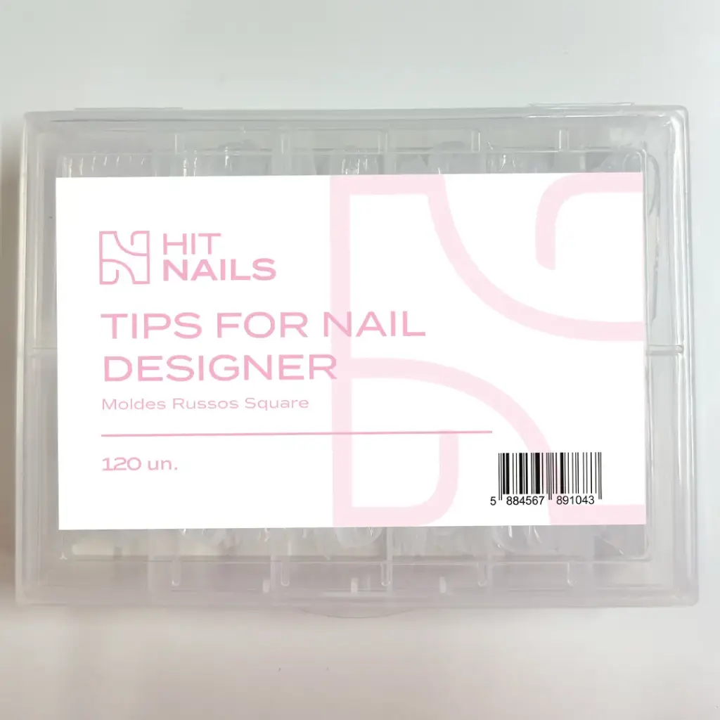 Tips Moldes Russos Square - 120un.