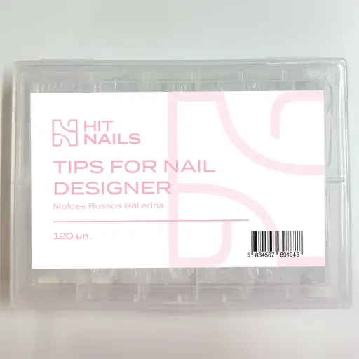 [U.TM.036] Tips Moldes Russos Ballerina - 120un.